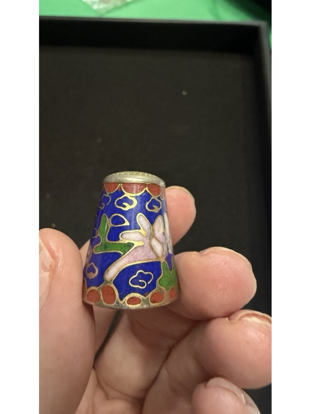 cloisonne thimble - Picture 3 of 5